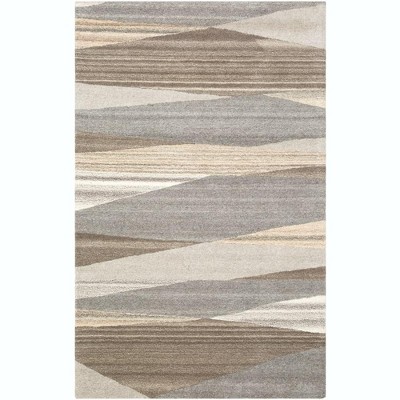 Mark & Day Mulhouse 7'6"x9'6" Rectangle Tufted Indoor Area Rugs Dark Brown: Wool, Stain-Resistant, Modern, Handmade