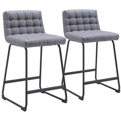 Zuo Pago Counter Stool (Set of 2) Gray
