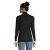 Lands' End Women's Relaxed Cotton Long Sleeve Mock Turtleneck - 2 of 4