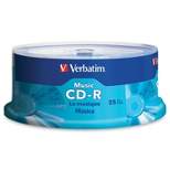 Verbatim 40x 80-Minute CD-R with Branded Surface, 25 Pack