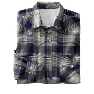 KingSize Tall Western Snap Front Flannel Shirt - 1 of 4