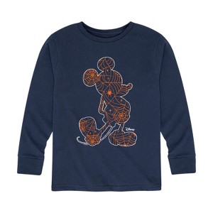 Boys' - Disney - Mickey Silhouette Long Sleeve Graphic T-Shirt - 1 of 4
