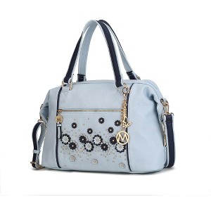 MKF Collection Francis Tote Women's handbag 3-D flowers with Keychain by Mia K - 1 of 4