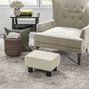 NicBex 33.75 Inch Ottoman Bench Modern Linen Ottoman with Wooden Frame, End of Sofa Footrest for Living Room, Bedroom, Entryway - 2 of 4