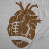 Mens Funny T Shirts Football Heart Sarcastic Graphic Novelty Tee for Men - Crazy Dog Men's T Shirt - 2 of 4