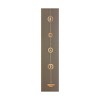 TAG Halo Antique Brass Outdoor Rain Chain Downspout 102 inches - 4 of 4