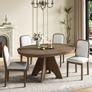 5 Piece Extendable Dining Table Set Dining Set for 4, Vintage