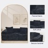 102.4" Wide Modern Sectional Sofa with Deep Seat and Machine-Washable Corduroy Covers for Living Room or Apartment -3irtyhousy - 3 of 4