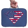 Superman Usa American Flag Shield Logo Insulated Soft Sided Lunch Box - 3 of 4