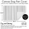 Sweet Jojo Designs Dog Crate Bottom Tray Pan Cover 36in. Stripe White and Grey - 4 of 4