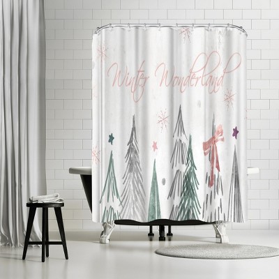 Walking In A Winter Wonderland by PI Creative Holiday Collection Shower Curtain - Americanflat