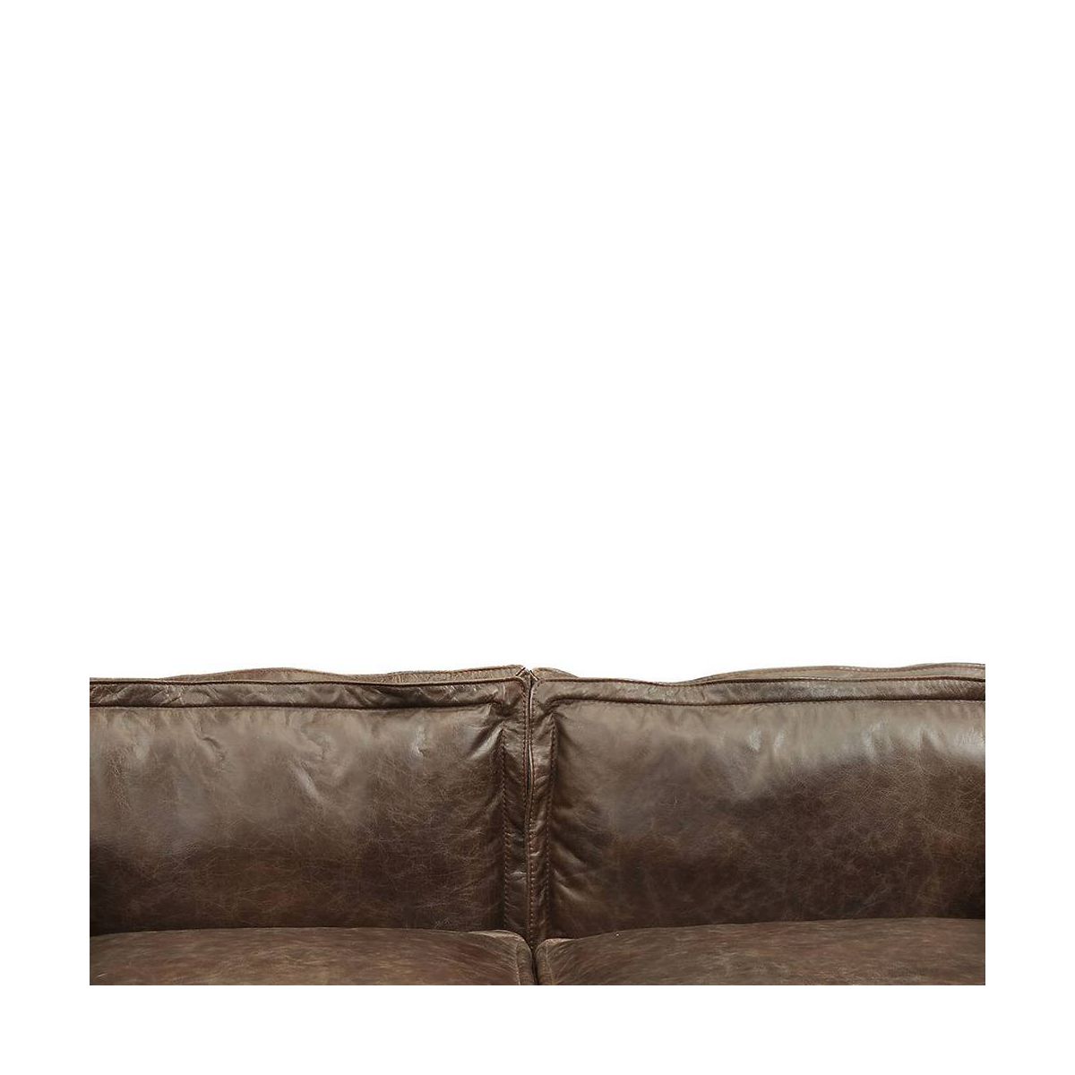 Acme Furniture Porchester Grain Leather Sofa Distress Chocolate - thumbnail 4
