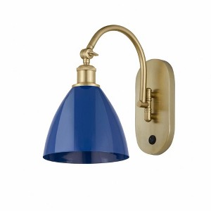 Plymouth Dome - 1 Light Wall Sconce In Industrial Style-13.25 Inches Tall and 7.5 Inches Wide - 1 of 1