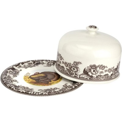 Spode Woodland Serving Platter with Dome - Perfect for Thanksgiving