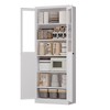 ORRD 72" Metal Kitchen Pantry Cabinet with Adjustable Shelves, Heavy-Duty Storage Organizer with Tool-Free Assembly for Bathroom, Living Room, White - 4 of 4