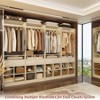 Aheaplus 80'' H Freestanding Closet Organizer with Hanging Rod, Clothes Garment Rack with Drawer and shelves - 2 of 3