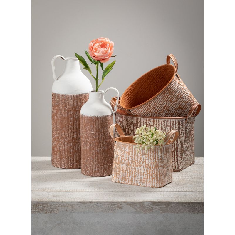 Sullivans Set of 3 Speckled Planter Vase 8.75"H, 10.25"H & 16.5"H Brown, 3 of 5
