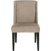 Humphry 21" H Dining Chair With Nail Head Trim (Set of 2) - MCR4713 - Mushroom - Safavieh Couture - 2 of 4