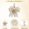 Attop Bow Purse Keychain Charm, Bag Charms for Women Pearl Wristlet Backpack Charm for Purses Key Chains - 2 of 4
