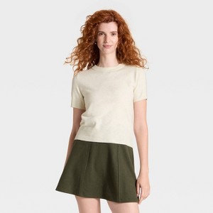 Women's Short Sleeve Cozy Knit T-Shirt - A New Day™ - 1 of 3