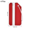 Unique Bargains Aluminium Lightweight Identifier Card Travel Luggage Tags 4 Pcs - 2 of 3