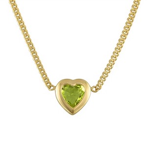 Designs By Gioelli 14K Gold Over Sterling Silver Gemstone Curb Chain Necklace - 1 of 2