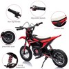 24V Electric Off-Road Motorcycle,250W Motor 13.6MPH Fast Speed Motocross,Leather Seat Dirt Bike, - 2 of 4