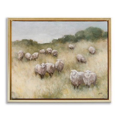 Stupell Industries Sheep Herd in Rural Grassland, 31" x 25"