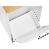 NicBex Kitchen Island with Garbage Bin Large Kitchen Island with a Drawer and 2 Storage Cabinet Adjustable Shelves - 4 of 4