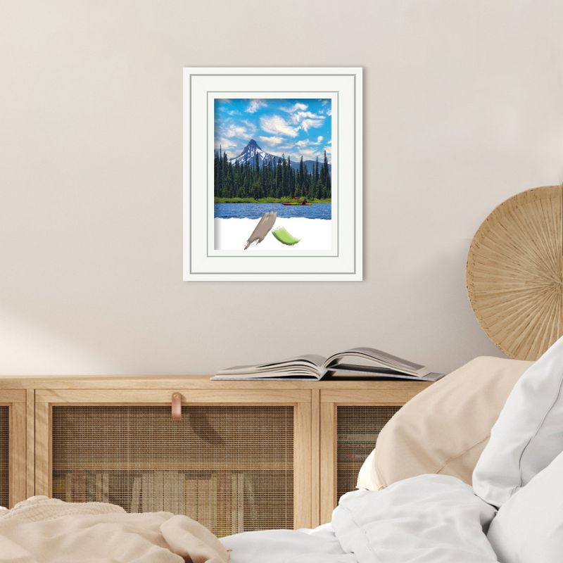 Amanti Art Craftsman White Wood Picture Frame, 5 of 8