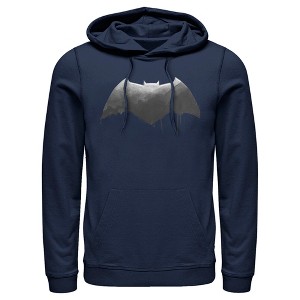 Men's Zack Snyder Justice League Batman Silver Logo Pull Over Hoodie - 1 of 4