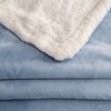 Plush Throw Blanket with Faux Shearling Reverse - Great Bay Home - 2 of 4