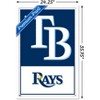 Trends International MLB Tampa Bay Rays - Logo 22 Framed Wall Poster Prints - 3 of 4