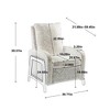 NicBex Modern Accent Chair,Arm Chair with Button-Tufted Diamond Back,Accent Chairs for Living Room,Bedrrom,Office - 3 of 4
