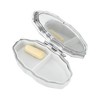 Unique Bargains 2 Compartments Pill Case Silver Tone 1 Pc - 2 of 4