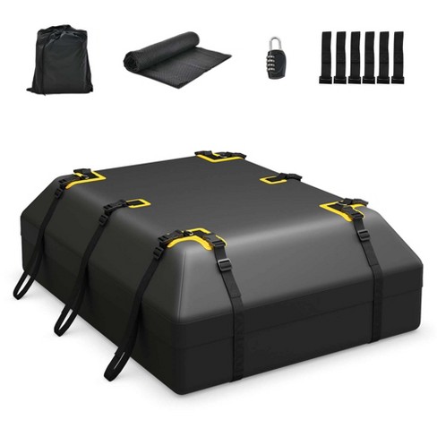 Costway 21 Cu.ft Car Roof Bag 100 Waterproof Roof Top Luggage Bag For All Vehicles Target