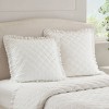 Armoire Collection Ruffle Pillow Sham White - 3 of 3