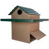 JCs Wildlife X Large Deluxe Poly Barn Owl Box with Exercise Platform - Our Biggest Barn Owl House - Made in the USA - Great for Farms, Ranches and - 3 of 4