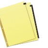 Avery Preprinted Black Leather Tab Dividers w/Gold Reinforced Edge 31-Tab Ltr 11352 - 3 of 4