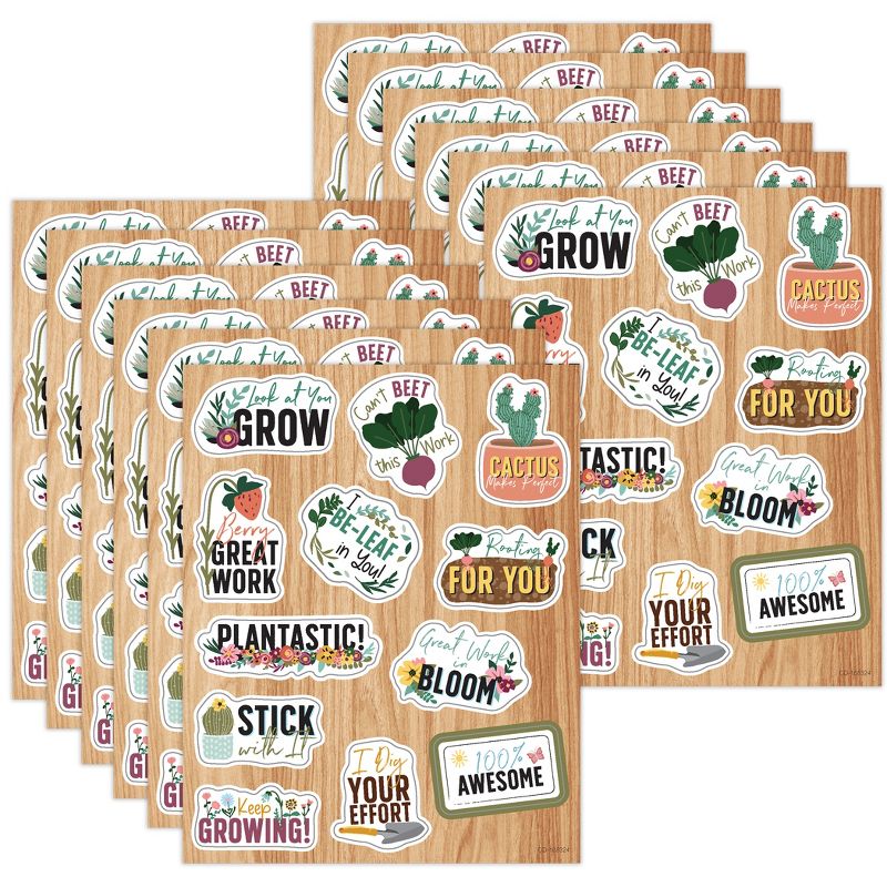 Carson Dellosa Education Grow Together Motivators Shape Stickers, 72 Per Pack, 12 Packs, 1 of 4