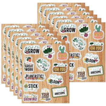 Carson Dellosa Education Grow Together Motivators Shape Stickers, 72 Per Pack, 12 Packs