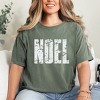 Noel Block Distressed - Women's Garment Dyed Graphic T-Shirt - 3 of 4