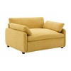 Zeus & Ruta 50"x43" Modern Oversized Chenille Armchair with Upholstered and Pillows, for Living Room, Bedroom, or Apartment - 2 of 4