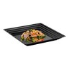 Smarty Had A Party 16" x 16" Black Square Plastic Serving Trays - 24 pcs - 2 of 4