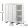 The Lakeside Collection Beadboard Buffet Cabinet - Sideboard with Storage - 4 of 4