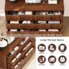 Drawer Dresser, Double Dresser With Solid Wood Legs, Chest Of Dresser For Bedroom, Living Room, Walnut - 4 of 4