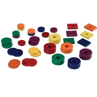 Dowling Magnet Assortment - Assorted Sizes and Shapes - set of 40 - Assorted Colors