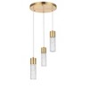 Elegant Lighting Constellation 3 light Gold LED Pendant - 3 of 4