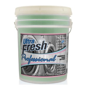 Ultra Fresh Professional 5 Gallon Fabric Softener for Commercial Washing Machines, Liquid Fragrance Booster for Up to 640 Laundry Loads, Fresh Scent - 1 of 4