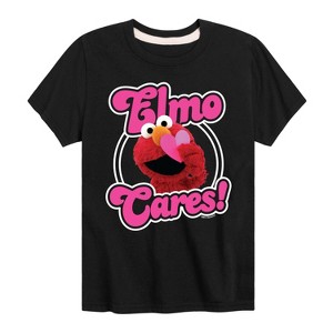 Boys' - Sesame Street - Elmo Cares Short Sleeve Graphic T-Shirt - 1 of 4